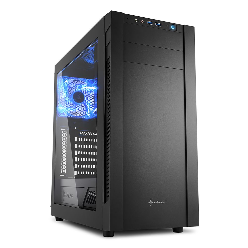 Sharkoon S25-W - Computerbehuizing - Zwart