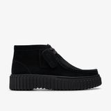 CLARKS Torhill Moss Femme Chaussures à lacets - Daim - Noir
