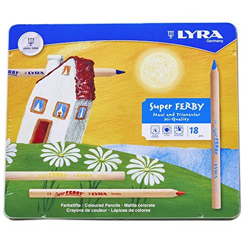 Thomson Super Ferby Natuur Kleurpotloden - 18 Stuks - Metalen Etui