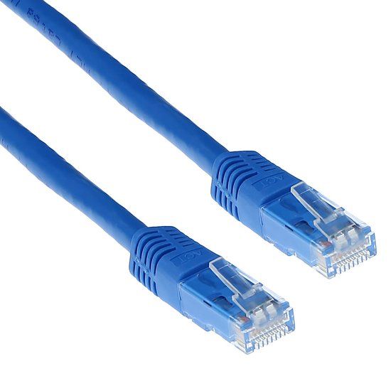 ACT Blauwe 20 meter U/UTP CAT6 patchkabel met RJ45 connectoren IB8620