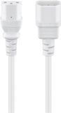 Goobay 97585 electriciteitssnoer Wit 3 m C14 stekker C13 stekker