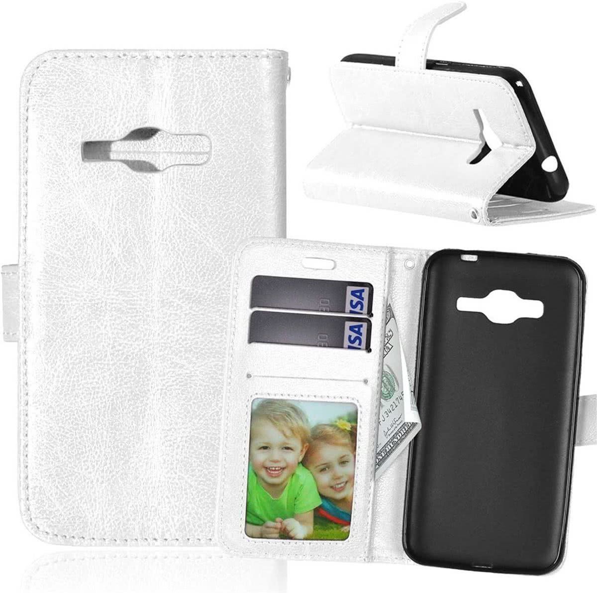 Aml Cyclone Cover wit wallet case hoesje Samsung Galaxy J2 2016