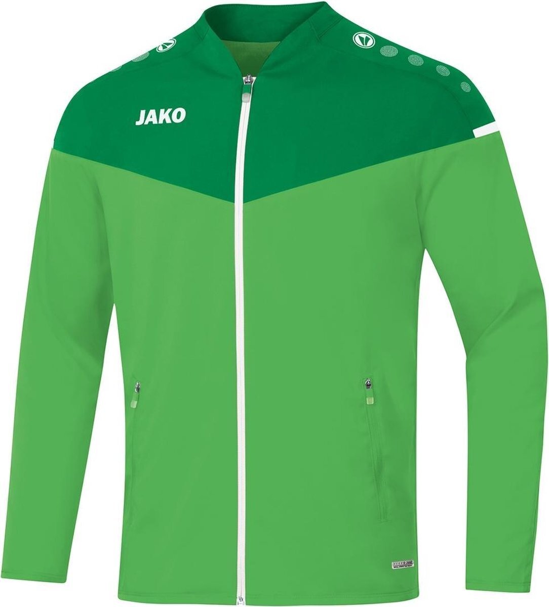 JAKO Champ 2.0 Presentatiejas Dames Zachtgroen-Sportgroen Maat 34