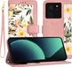 Techsuit Hoesje geschikt voor Xiaomi 13T/13T Pro - Techsuit FlipCraft Book Wallet Case met koord - Sweetheart Pink