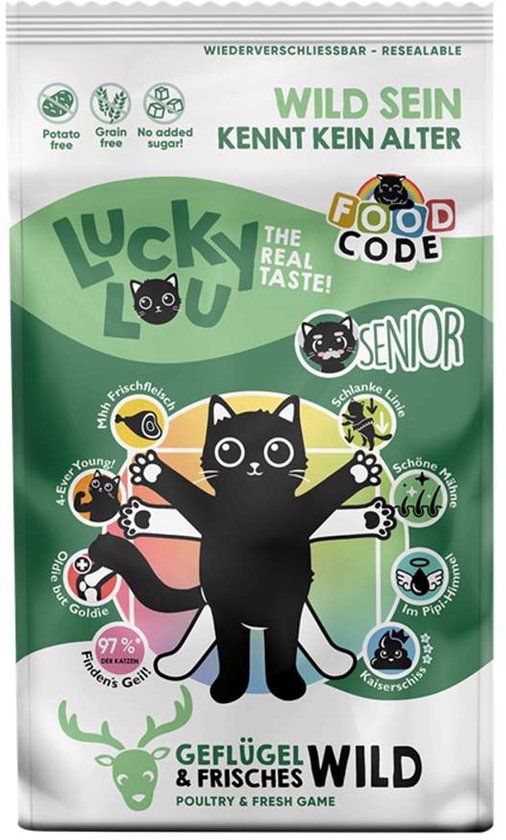 LuckyLou Cat - Senior Gevogelte & Wild - 1,7kg