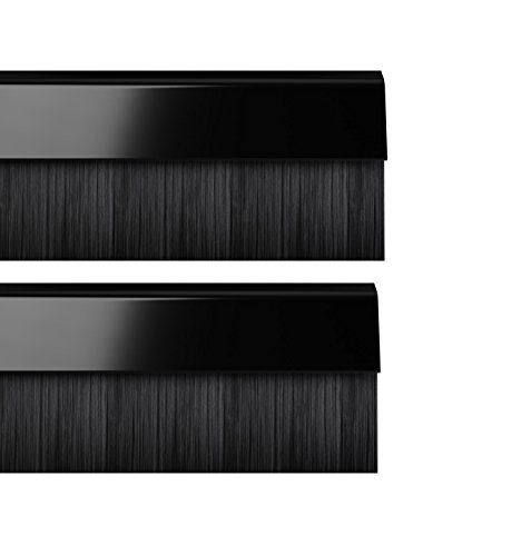 Stormguard 02 am0010914bl BDS Clip onder van de deur Borstel, diepgang afdichting, zwart, 914 mm, set van 2 stuks