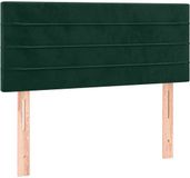 vidaXL Hoofdbord 100x5x78/88 cm fluweel donkergroen