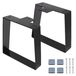 Solidchoice - Set de 2 pieds de table trapézoïdaux en métal