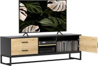 Homcom TV-meubel 140x35x45cm spaanplaat natuurlijk hout