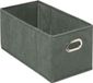 5Five Opbergmand/kastmand - grijsgroen - linnen - 7 liter - 31 x 15 x 15 cm