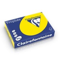 Clairefontaine Gekleurd Papier Fluor Geel 80 grams A4 (500 vel) - 3329685297701