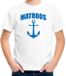 Bellatio Decorations Shoppartners Bv Matroos met anker print verkleed t-shirt wit voor kinderen maritiem carnaval feest kleding kostuum 158/164
