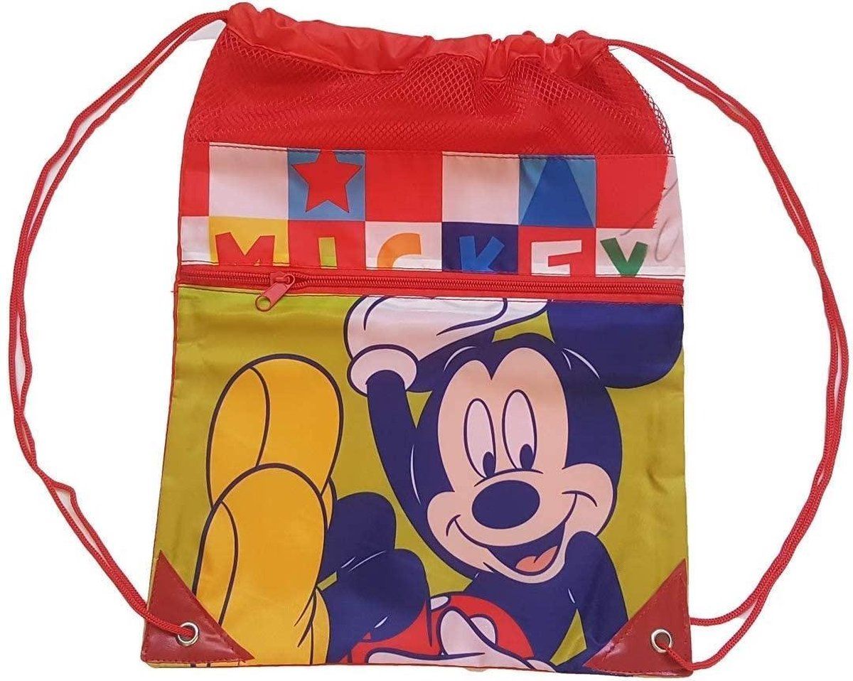 Minnie Mouse gymtas, sporttas, kleuterschooltas, geschikt als gymtas, rugzak, speeltas, schoenentas, rood, verschiedende