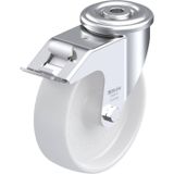 Blickle LER-PO 125G-FI Zwenkwiel met rem Wieldiameter: 125 mm Draagvermogen (max.): 150 kg 1 stuk(s)