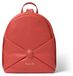 Braccialini Sac à main pour femme en cuir rouge, design tressé, avec une anse en cuir