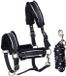 QHP Halsterset QHP Dolci Bleu foncé-argent Poney
