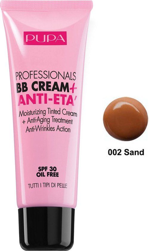 PUPA Milano Pupa Professionals BB Creme Anti-Eta SPF30 002 Sand - Medium huidskleur - 50 ml