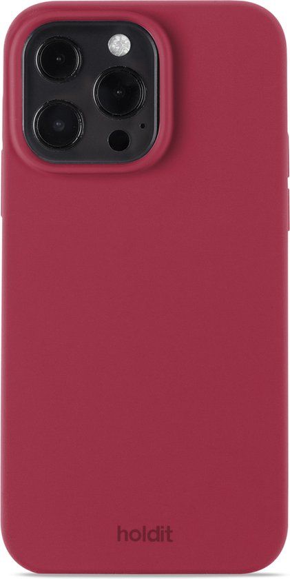 Holdit Silicone Case geschikt voor Apple iPhone 13 Pro - Red Velvet