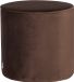 WOOOD Sara Poef Hoog 46xØ46 cm - Velours - Brun foncé