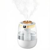 Sans marque Humidificateur Chambre à coucher Ultrasonique Humidificateur 2L Double pulvérisation fraîche Silencieux Affichage numérique Veilleuse USB