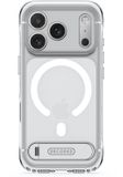 DECODED Hybride Hoesje met 360° Standaard voor iPhone 18 Pro Max / 17 Pro Max - Frosted White