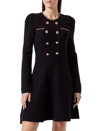 Morgan dress with open detail black