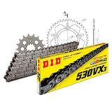 Kettingset DID Kettingset Alu 530VX3 / 110 Eindeloos zwart voor Honda CBR XX Blackbird 1100 cc Bj. 1997-2008
