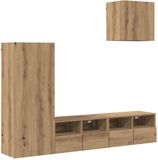 vidaXL meuble TV chêne artisan bois d'ingénierie