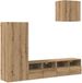 vidaXL meuble TV chêne artisan bois d'ingénierie