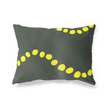 BonaMaison Neon Geel-Rook Decoratieve Kussensloop, Kussenhoezen Bank, Decoratieve Kussenhoesjes, Kussensloop; Sofa, Slaapkamer, Kantoor, Auto 35x50 Cm - Ontworpen en vervaardigd in Turkije