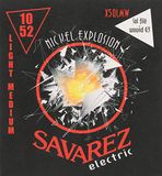 Savarez Elektrische Gitaarsnaren Nikkel Explosie Ronde Kern Set Licht-Med. wond G .010-.052 X50LMW