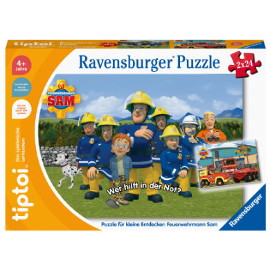 Ravensburger tiptoi® puzzel voor kleine ontdekkers: Brandweerman Sam
