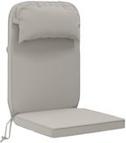 vidaXL Zon Ligzitzak Kussen 100% Polyester Grijs 55 x 124 x 5 cm
