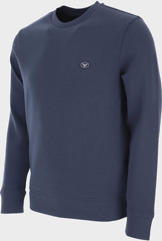 Emporio Armani Sweater With Logo Blue Navy
