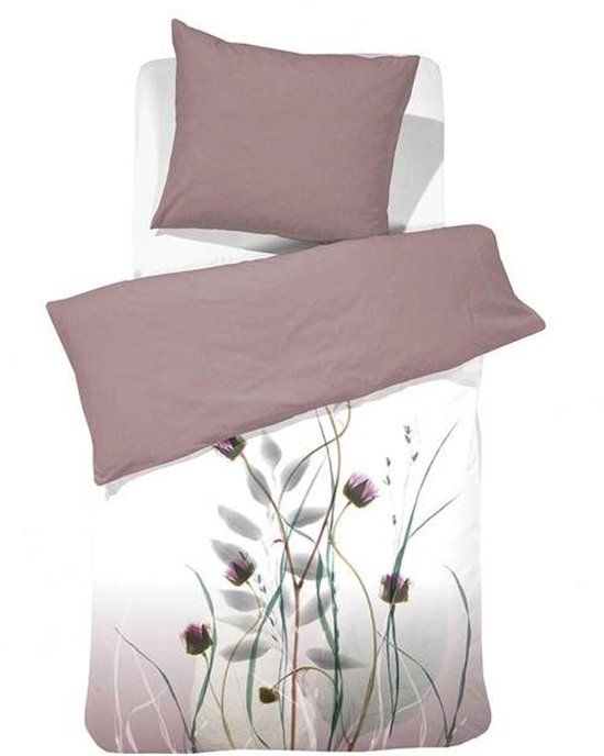 Cinderella Meadow Dekbedovertrek - Eenpersoons - 140x200/220 cm - Paars - Katoensatijn
