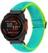 By Qubix Qubix - Elastische Solo Loop Nylon Bandje voor Garmin Tactix 8 - 26mm Quickfit - Mintgroen/Groen
