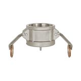 RIEGLER 108054-1115.20 Kamlok-afsluitdop, type DC, Alu, BG 2, voor stekker-Ø 63, 1 stuk