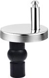 Dailygoods Toiletbril Zwart/Zilver Kunststof