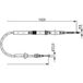 Bosch Tirette À Câble, Frein De Stationnement 1 987 477 959 Audi 4b0 609 721 Ad