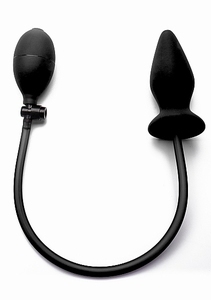 Ouch! Inflatable Silicone Plug - Black