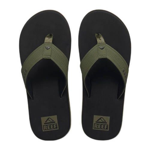 Reef The Layback Teenslippers Olijfgroen/Zwart