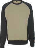 Mascot Unique Sweatshirt 50570-962 - kaki clair/noir - 2XL