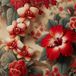 Papier peint panoramique - Fleurs - 130 cm x 130 cm