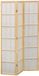 JJA Sandai-paravent 112,5 x 170 cm, blanc et bois