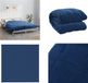 vidaXL Verzwaringsdeken 200x200 cm 13 kg Badstof Blauw
