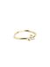SINGULARU - Trebol Ring - 925 sterling zilveren ring met 18 karaat vergulde afwerking. en zirkonia - Sieraden voor dames - Verschillende afwerkingen en maten
