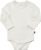 Minymo Romper lange mouw Bamboo - Ivoorwit - Maat 50