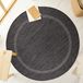 Ayyildiz Tapis d'extérieur et de terrasse Noir 200 cm rond