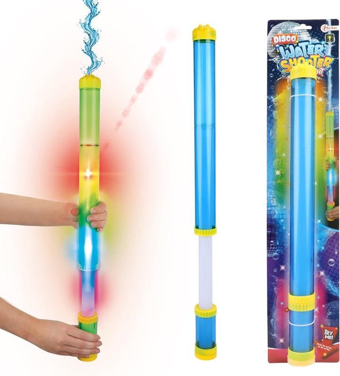 Toi Toys waterspuiter Disco met licht junior 48 cm blauw