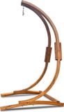 Rijoka Houten Standaard – Bruin – Staal – 120kg – 120x120x210cm